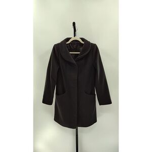 Quince Women Italian Wool Cocoon Coat Black Outerwear XS